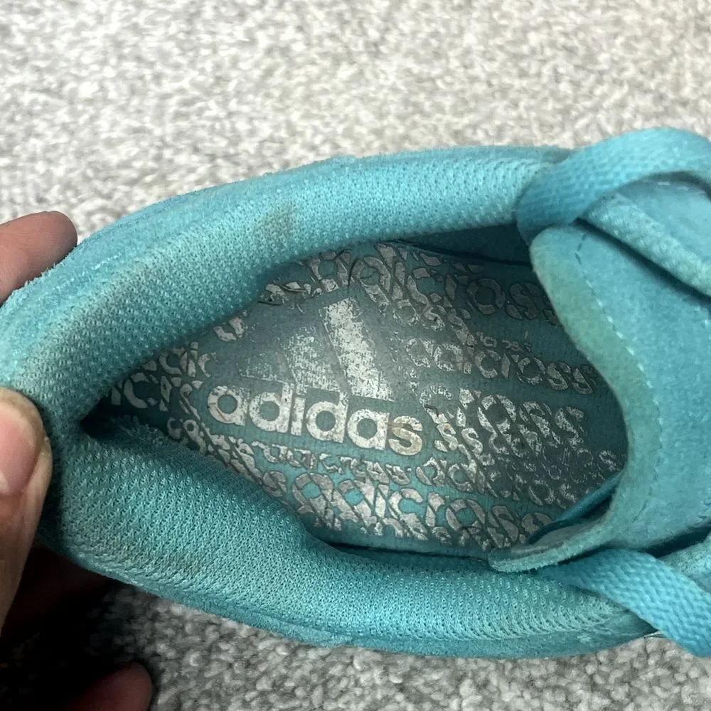 Adidas‎ Adicross Spikeless Golf Shoes Classic Blue Teal Suede Mens 11, UK 10.5
